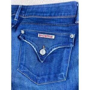 HUDSON Skinny Jeans Women's 29 Blue Y2K Denim Flap Pocket Buttons 2000s